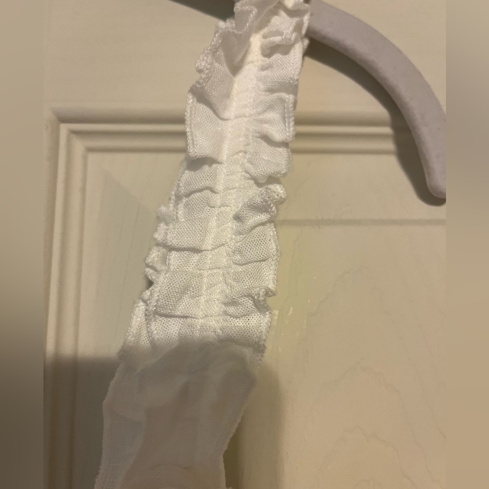 Ivory Lulu’s Ruffle Mini Dress - Picture 8 of 9